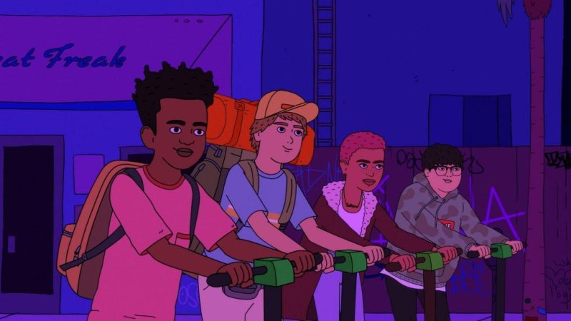 The cast of adult animated comedy "Fairfax," which is returning with a second season in June. Image courtesy of Amazon Prime Video