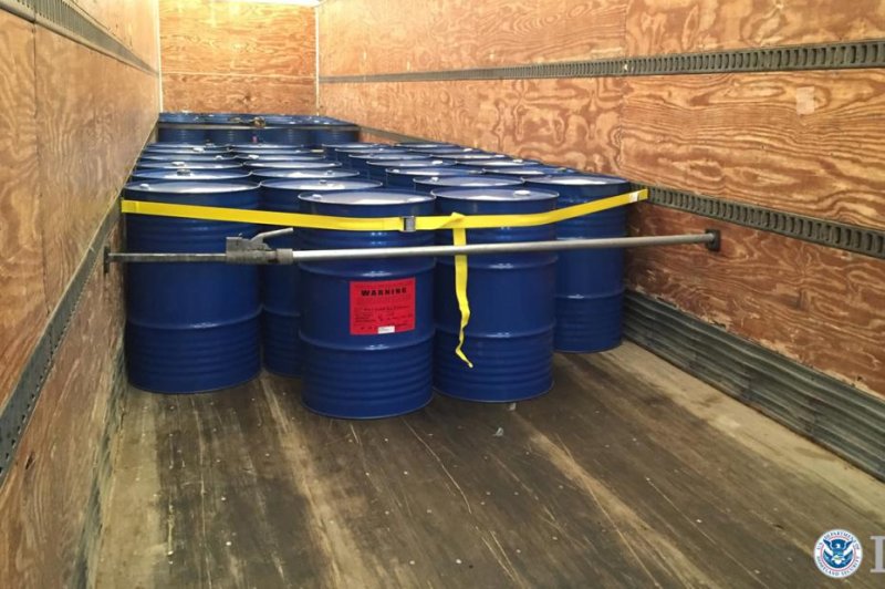 The three shipping container loads of bulk honey smuggled into the United States were falsely declared as originating from Vietnam to evade anti-dumping duties applicable to Chinese-origin honey. Photo courtesy of U.S. Immigration and Customs Enforcement