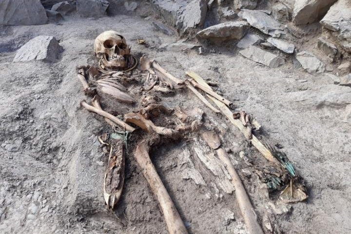Researchers say that Scythian societies -- including the one "Golden Man," a social elite buried in the Eleke Sazy necropolis in Kazakhstan, belonged to -- were more complicated that popular history suggests. Photo by Zainolla Samashev<br>