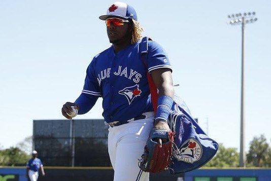 Toronto Blue Jays top prospect Vladimir Guerrero Jr. hit his third homer in eight games in the minors, as he continues to make strides to make his Major League debut. Photo courtesy of Twitter/TheScore