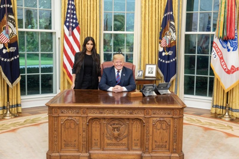 President Donald Trump posted on Twitter a photo of his visit with reality star Kim Kardashian. Photo courtesy of President Donald Trump