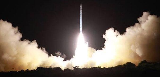 Israel's Ofek 10 military observation satellite is launched into orbit. (Photo by Israeli Ministry of Defense and Israel Aerospace Industries)
