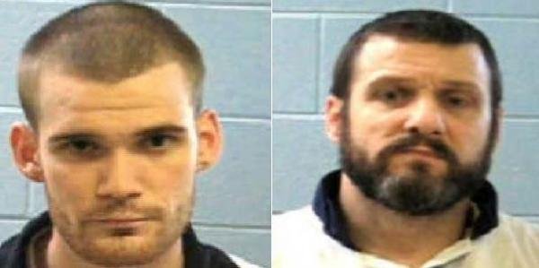 Escaped prison inmates Ricky Dubose (L) and Donnie Russell Rowe were re-captured in Tennessee on Thursday evening, authorities said. In Putnam County, Ga, a judge denied bail. Image courtesy Georgia Bureau of Investigation