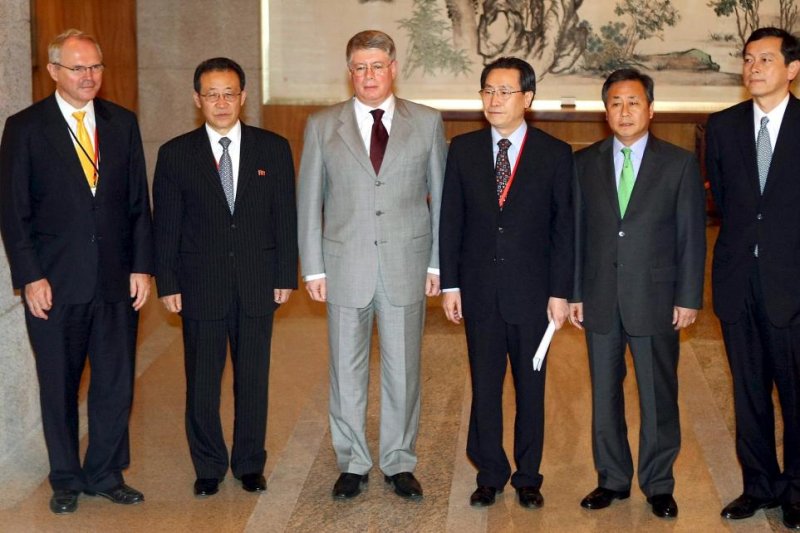 Envoys of the six-party talks in Beijing in July 2008. Russia wants to restart multilateral negotiations on North Korea. File Photo by Yonhap