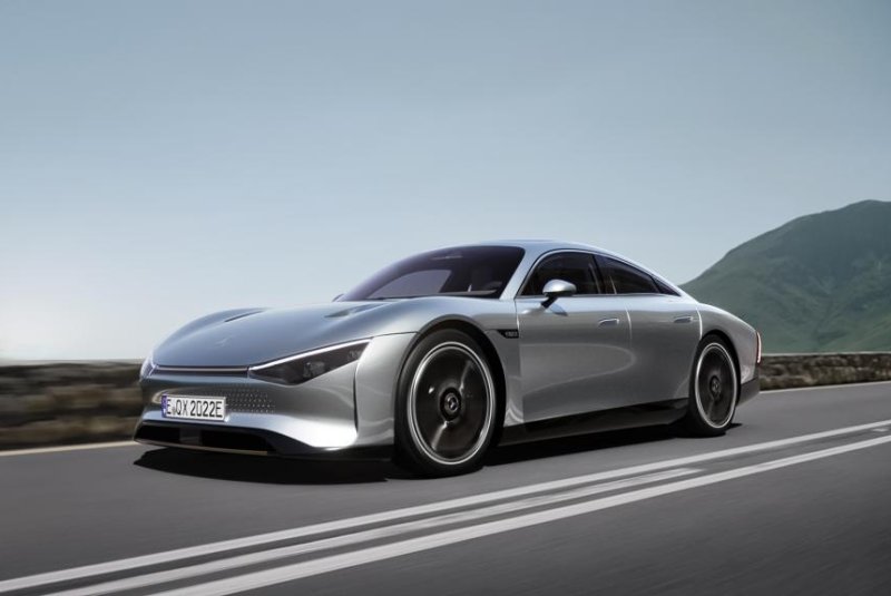 Mercedes-Benz introduced its Vision EQXX electric concept car Monday during a virtual presentation at the start of the 2022 Consumer Electronics Show. Photo courtesy Mercedes-Benz