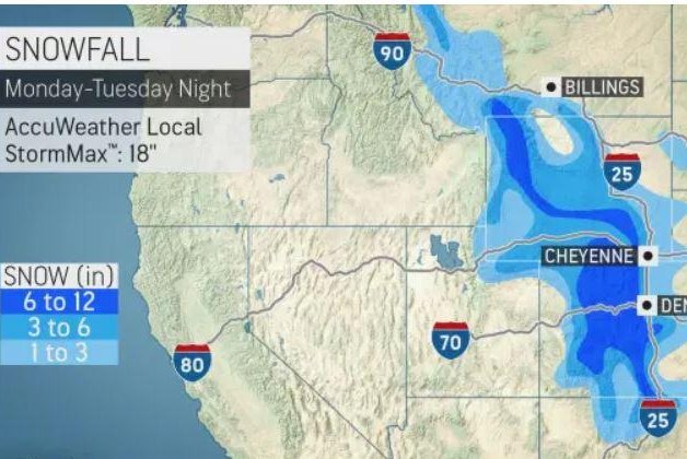 September snow, cold to plunge across Rockies early this week