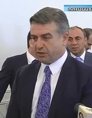 Karen Karapatyen was named Armenia's new prime minister Tuesday. <a class="tpstyle" href="https://www.youtube.com/watch?v=fadETS1fUvM">Screenshot from YouTube</a>