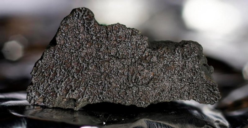 Scientists have analyzed the Winchcombe meteorite and found it may contain insight into the origins of life on earth. Photo Courtesy of Museum of Natural History/Press Release