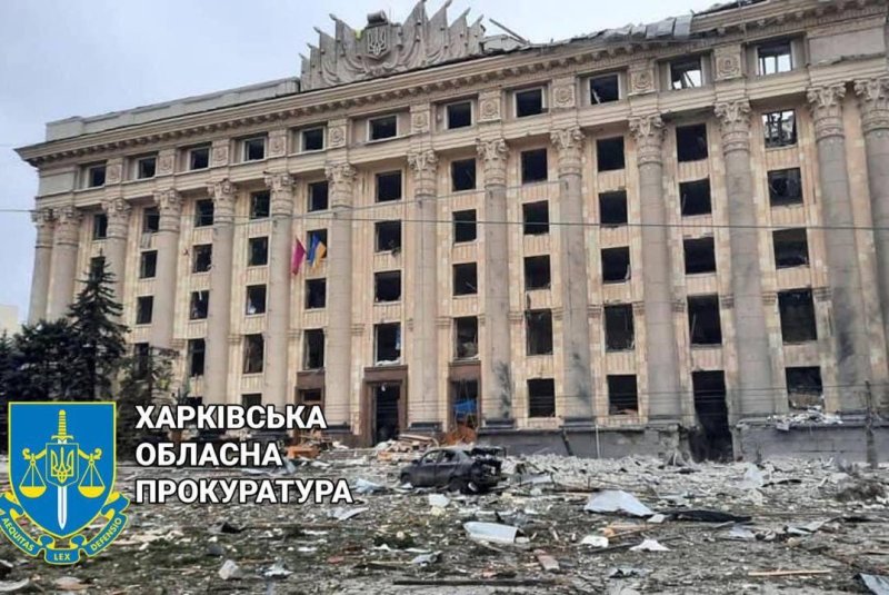 A Kharkiv man was jailed for life Monday for passing information to Russian intelligence that led to the military administrative HQ of the region being hit by two Russian cruise missiles in March 2022, killing 29 people. Photo courtesy Kharkiv Prosecutor General's Office.