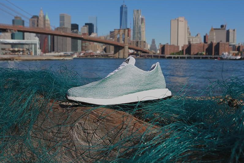 Adidas builds shoes from ocean trash