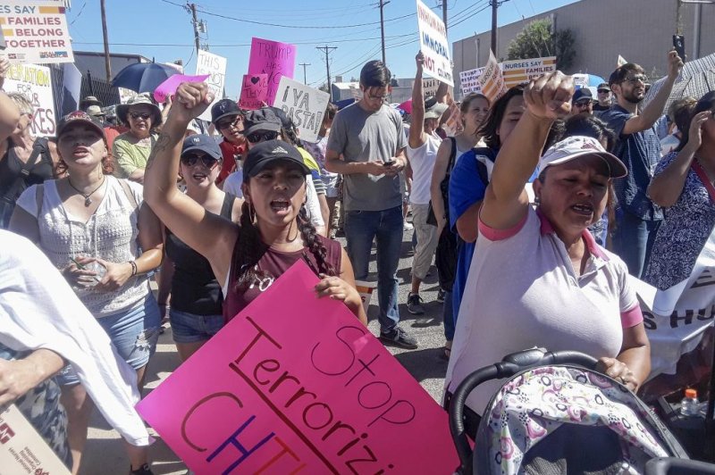 Protesters march on ICE in El Paso as tent camp opens for migrant teens