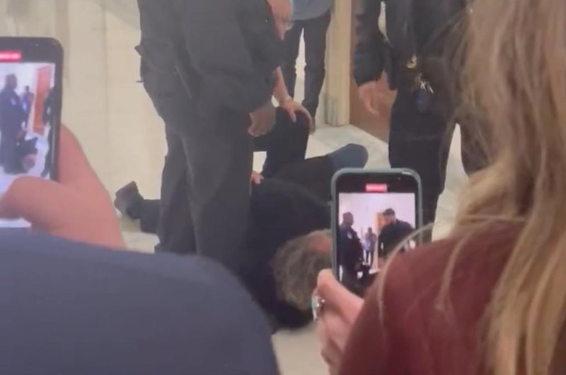 Manuel Oliver, whose son was killed in the Parkland High School shooting, was forcibly detained on Thursday during a House Judiciary Committee titled "ATF's Assault on the Second Amendment: When is Enough Enough?" Photo courtesy Maxwell Frost/Twitter