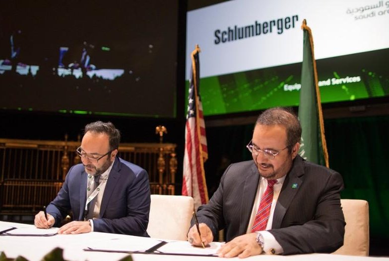 Oil and gas services company Schlumberger among the handful of companies involved in a multi-billion dollar investment forum with Saudi Aramco. Photo courtesy of Saudi Aramco