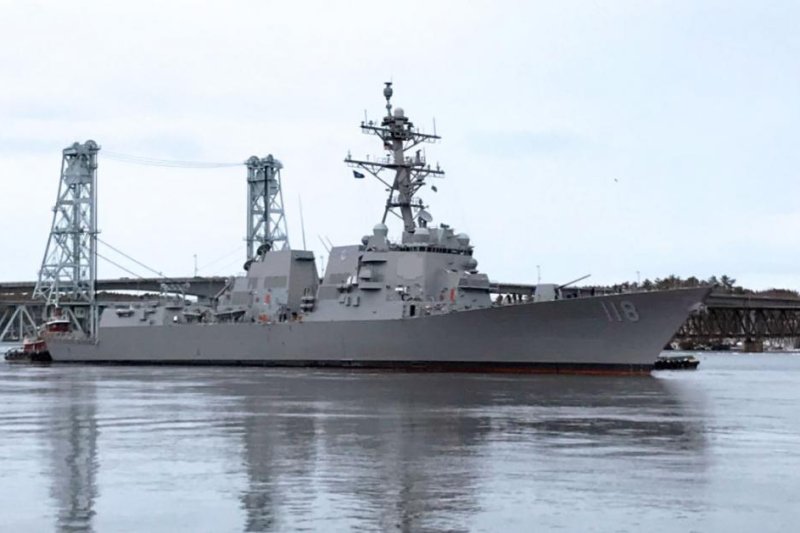 The future USS Daniel Inouye, an Arleigh Burke-class destroyer, completed its acceptance trials this week, the Naval Sea Systems Command announced. Photo courtesy of U.S. Navy Supervisor of Shipbuilding, Conversion &amp; Repair Bath
