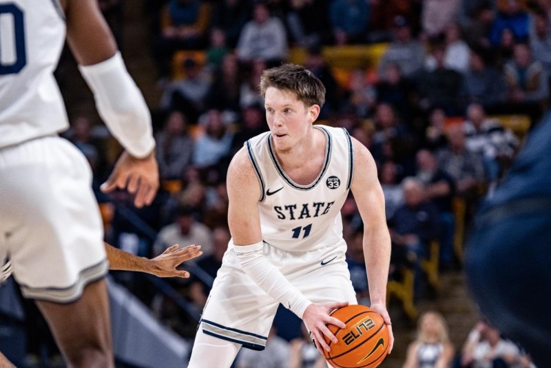 The Colorado State Rams basketball team issued an apology to a Utah State player from Ukraine, Max Shulga, after fans in the student section chanted "Russia" at him during a game at Moby Arena in Fort Collins, Colo. Photo courtesy of Utah State Aggies