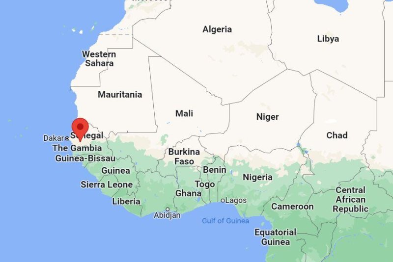 Senegal officials said 40 people died on Sunday when two buses collided in the early morning hours. Google Maps