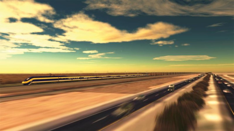 A conceptual rendering of the California high-speed rail project. Photo courtesy California High-Speed Rail Authority