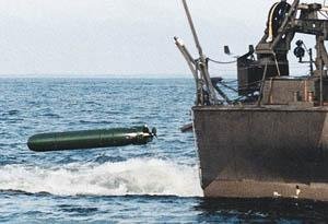 Saab is to design a torpedo to replace the Type 45, seen being launched by a surface vessel. (Photo: Saab)