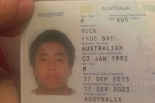 Vietnamese-Australian man Phuc Dat Bich posted a photo of his passport on Facebook to prove his real name. Phuc Dat Bich/Facebook