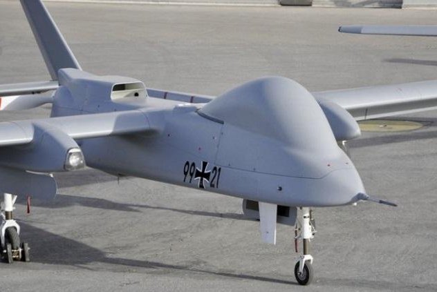 A Heron 1 drone used by German forces in Afghanistan. Photo courtesy Airbus Defense and Space