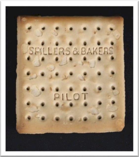 This cracker, the last known to have survived the 1912 sinking of the Titanic, sold for $23,000 at an auction. Photo courtesy of Henry Aldridge & Son
