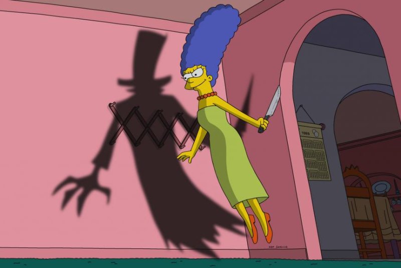 Marge becomes possessed by The Pooka Dook. Photo courtesy of 20th Television
