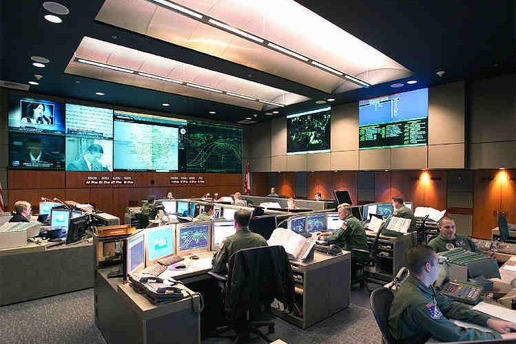 NORAD's Command Center.U.S. Air Force photo.
