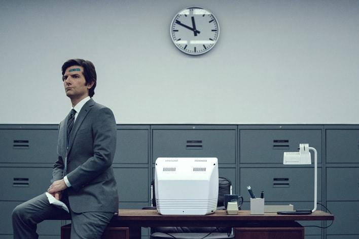 Adam Scott can now be seen in psychological dramedy, "Severance." Photo courtesy of Apple TV+