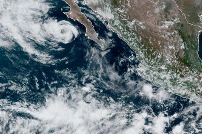 Tropical Storm Genevieve was expected to weaken to a depression Friday. Photo courtesy of NOAA
