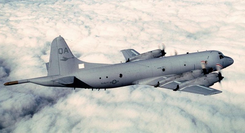 Chinese fighter jets buzzed a U.S. military maritime patrol plane, a Navy P3 in international waters over the South China Sea on Tuesday, U.S. military officials said. Photo by <a class="tpstyle" href="https://en.wikipedia.org/wiki/Lockheed_P-3_Orion#/media/File:Orion.usnavy.750pix.jpg">Sgt. Gary Coppage/Wikipedia</a>