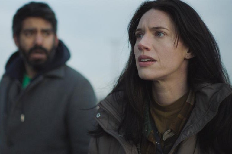 Rahul Kohli and Katie Parker star "Next exit." Photo courtesy of Magnolia Pictures
