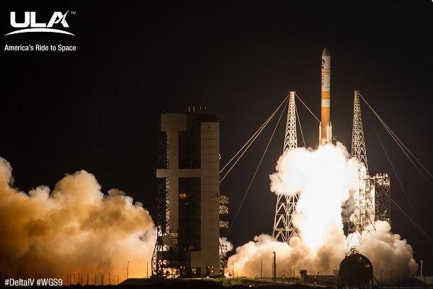 United Launch Alliance launched a Delta IV rocket with a $445 million U.S. military satellite from Cape Canaveral, Fla., on Saturday night. Photo by ULA/Twitter
