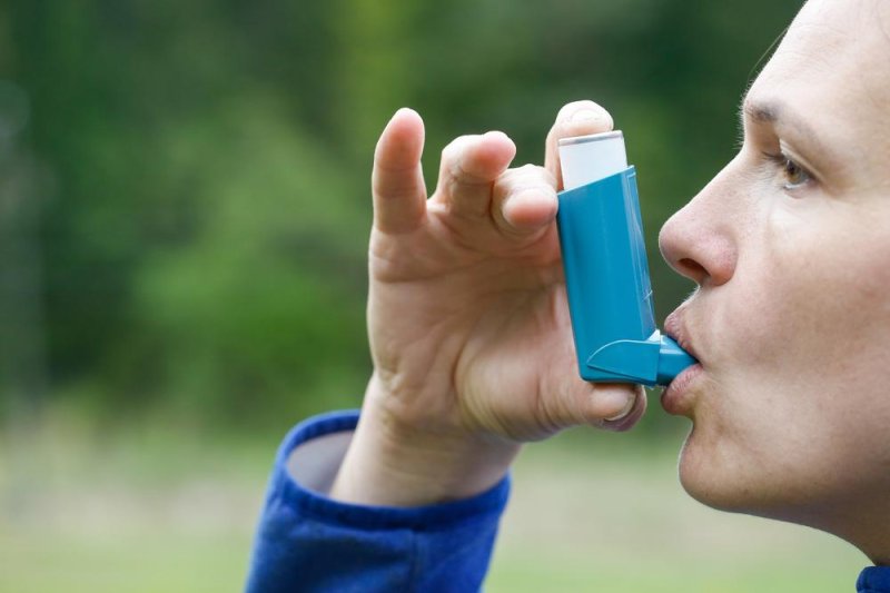 A drug called Fevipiprant targeting inflammation, the cause of most asthma symptoms, was shown to be effective in a small trial in England. Most asthma patients use steroids or an inhaler, pictured, to control symptoms of the incurable condition. Photo by zlikovec/Shutterstock