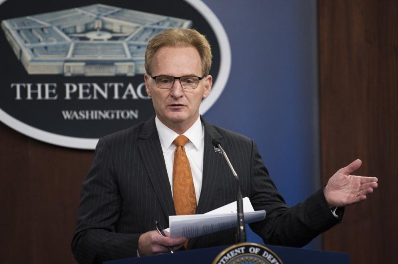 Acting Secretary of the Navy Thomas B. Modly, shown here at the April 2 press briefing where he announced his decision to remove Capt. Brett Crozier from his role, resigned on Tuesday. Photo by Lisa Ferdinando/Department of Defense