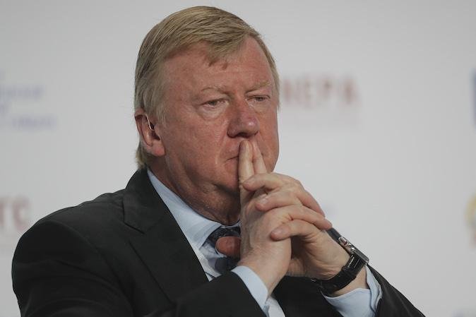 Anatoly Chubais attends a discussion during the Gaidar Economic Forum in Moscow on January 16, 2020.​ Chubais resigned Wednesday as Putin's climate envoy, the first senior Russian official to do so since Russia's invasion of Ukraine began. File Photo by Sergei Ilnitsky/EPA-EFE