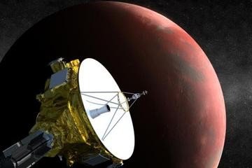 An artist's concept of the New Horizons spacecraft as it visits Pluto in 2015. Credit: NASA/Johns Hopkins University Applied Physics Laboratory/Southwest Research Institute