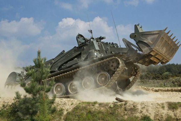 A Terrier combat engineering vehicle. Photo by BAE Systems