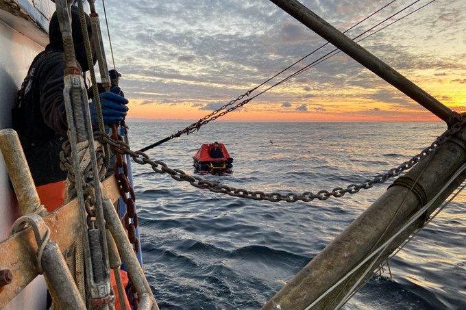 One of two missing mariners was found alive Thursday after nearly two weeks at sea in a life raft 70 miles off of Cape Flattery, Wash., according to the U.S. Coast Guard Pacific Northwest. Photo courtesy of the coast guard
