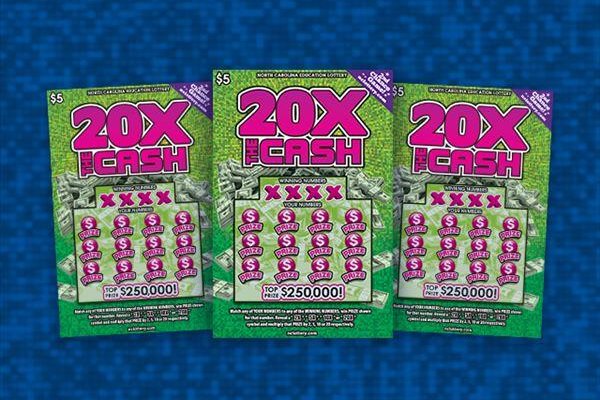 Christopher Wray of, Maiden, N.C., said finding a lucky penny during a stop for gas led to his winning $250,000 from a scratch-off lottery ticket. Image courtesy of the North Carolina Education Lottery