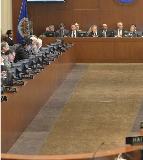 Organization of american states secretary General Luis Almargo, in a report Thursday to the organization's Permanent Council, called for a recall referendum against Venezuelan President Nicolas Maduro. Photo courtesy of OAS