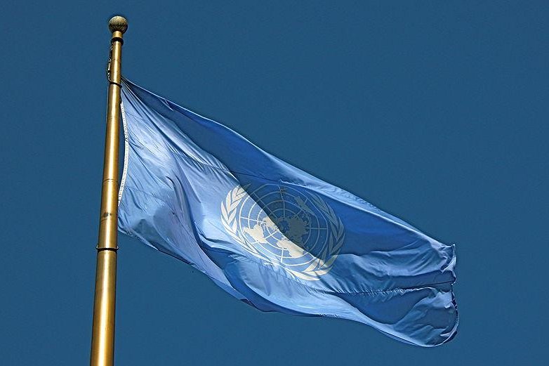 The UN flag. (Makaristos)