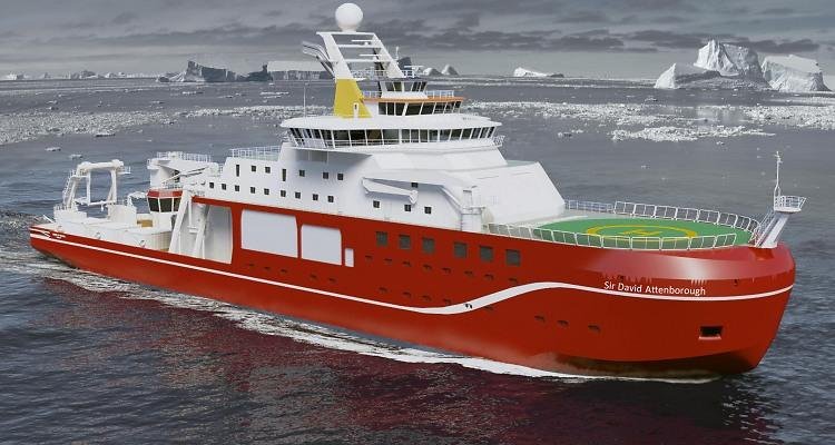 The U.K.'s Natural Environment Research Council honored BBC broadcaster and naturalist Sir David Attenborough by naming its new $290 million polar research ship after him. The public voted to name the ship "Boaty McBoatface" in an internet poll, but the name will instead be applied to he ship's remotely operated submarine. Photo by NERC