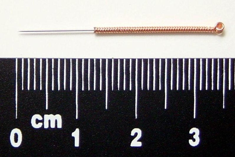A typical acupuncture needle. (CC/Xhienne)