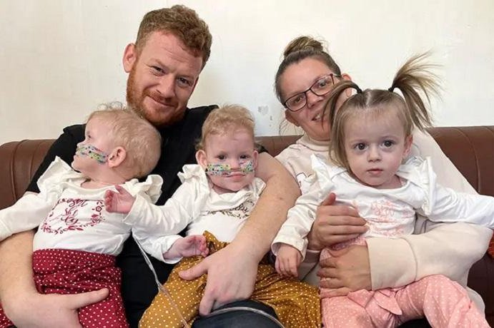 A trio of sisters born to parents Michaela White and Jason Hopkins in Bristol, England, were dubbed the world's most premature triplets by Guinness World Records. The girls recently celebrated their second birthday. Photo courtesy of Guinness World Records