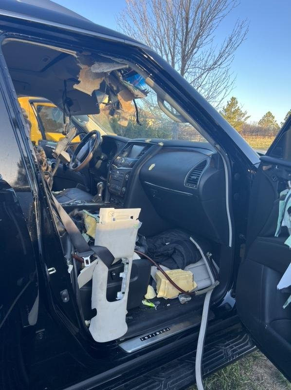 Colorado Parks and Wildlife said a bear broke into a car and destroyed the interior after being drawn to the vehicle by the smell of lip gloss. Photo courtesy of CPW NE Region/Twitter