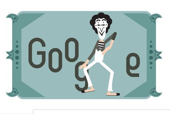 Wednesday's Google Doodle celebrates the 100th birthday of silent mime artist Marcel Marceau. Photo courtesy of Google Doodle