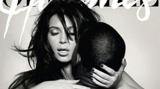 Kim Kardashian and Kanye West star in racy magazine cover