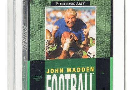 Il gioco "Madden" del 1990 stabilisce il nuovo record di prezzo d'asta a $ 480.000