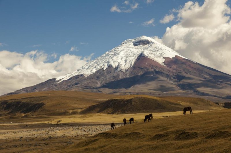 The snow-capped Cotopaxi volcano in Ecuador had small eruptions beginning Friday. A state of emergency was declared in the country on Sunday. File Photo by Ecuadorpostales/Shutterstock