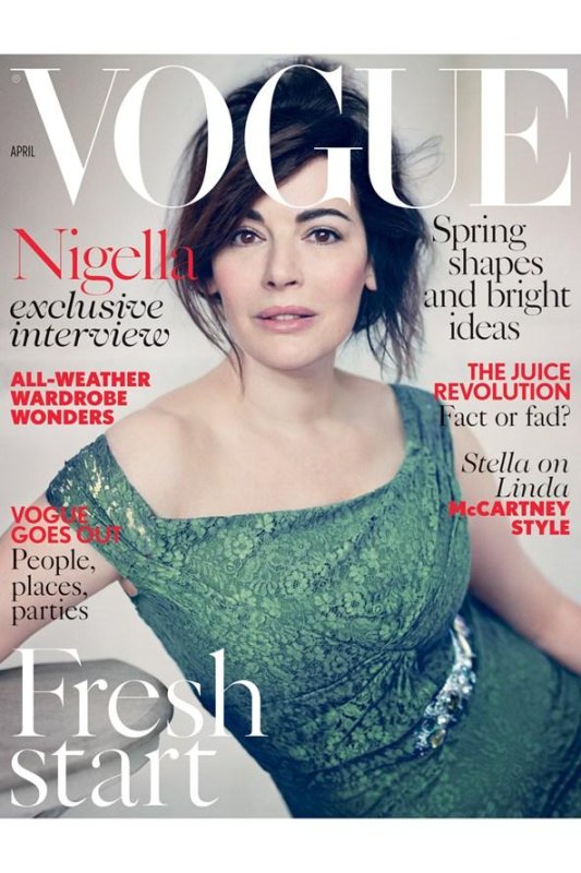 Nigella Lawson will appear on the cover of British 'Vogue'